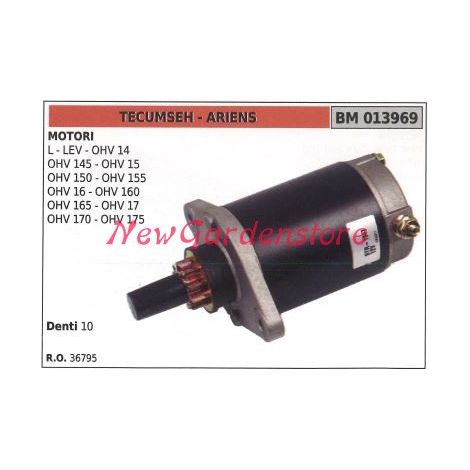 Motorino avviamento TECUMSEH trattorino tosaerba rasaerba L LEV OHV 14 013969
