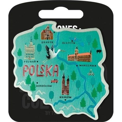 Adoro la calamita della Polonia Polska ILP-MAG-A-PL-03
