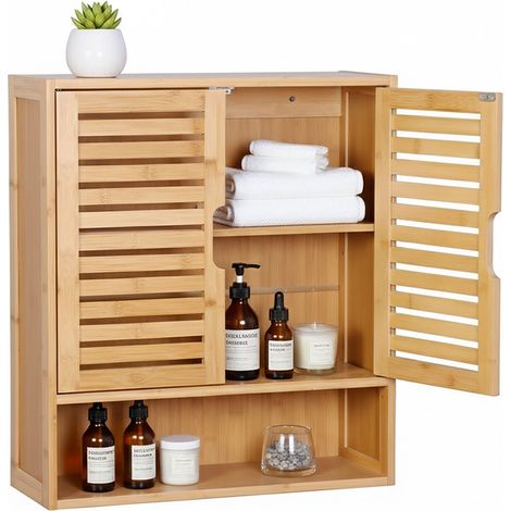 Badezimmer wandschrank verstellbarer einlegeboden lamellenturen (1/5)