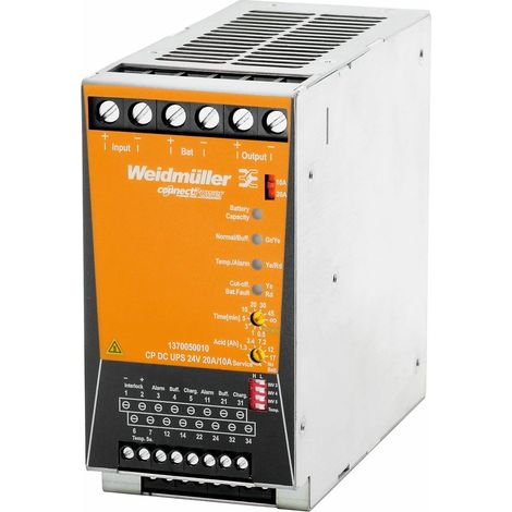 Weidmüller CP DC UPS 24V 20A/10A USV Steuereinheit, 1370050010