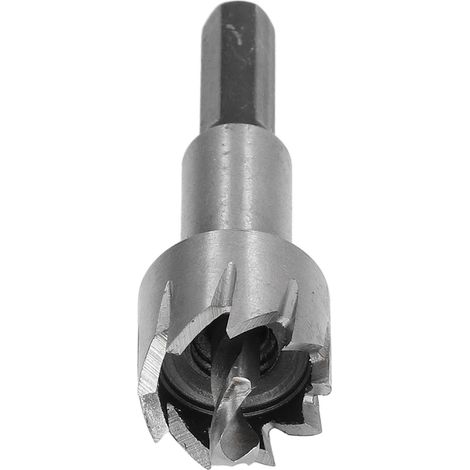 Foret d'alésage de 19,5 mm en acier rapide, scie cloche à 3 dents, outil d'alésage pour métaux avec clé hexagonale (1/5)