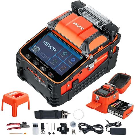 Épissure Rapide et Stable Soudeuse à Fusion Alignement Cœur 6 Moteurs VFL OPM Batterie 7800mAh pour Fibre SM MM DS (1/5)