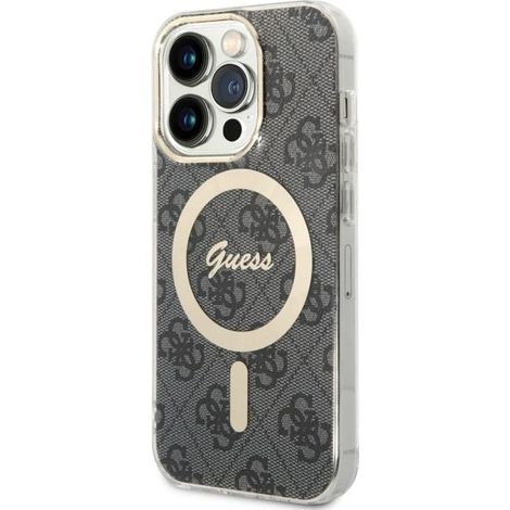Guess GUHMP14LH4STK iPhone 14 Pro 6.1" nero/custodia rigida nera 4G MagSafe (1/5)