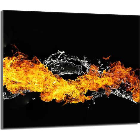 Placa protectora de vidrio para estufa 60x52 Fire (1/5)
