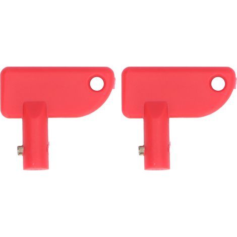 2 pièces interrupteur de mise à mort clé de rechange Mini isolateur de déconnexion de batterie pour bateau Marine voiture camion rouge (1/5)