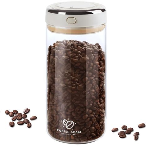 Boîte à Café Hermétique Vacuum 1700 ML Avec Valve CO2 Unidirectionnelle et Traqueur de Date. Pour Grains, Snacks, Thé Fleuri et Céréales (1/5)