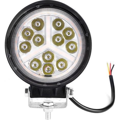Phare de travail rond étanche LED 4,5 pouces pour modification de phare tout-terrain, compatible avec ATV UTV camion moto (1/5)