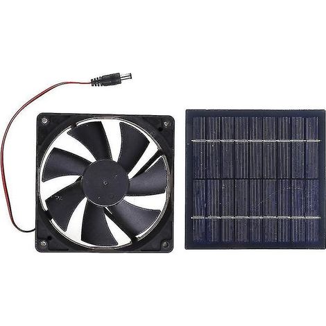 Ventilateur d'extraction solaire 20W – Étanchéité IP65 – Panneau solaire pour environnements extérieurs difficiles – Circulation d'air efficace (1/5)