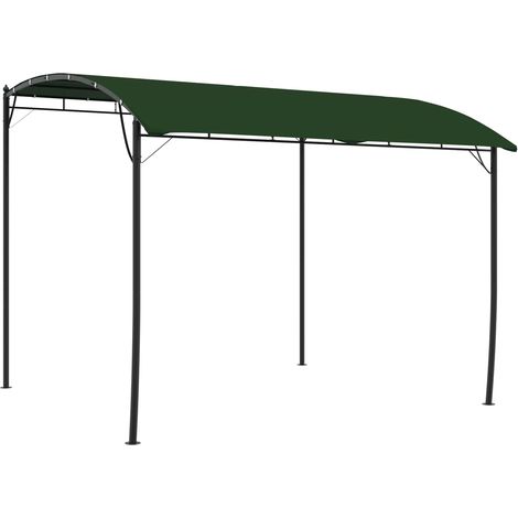 Gazebo 3 x 3 x 2.55 m Green Fabric and Aluminium 180 gsm vidaXL