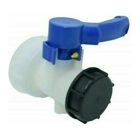 Vannes pour IBC Réservoirs 1000 Litres 2" / 62mm Plastique Vanne Papillon Intégrale DN40 (62mm)