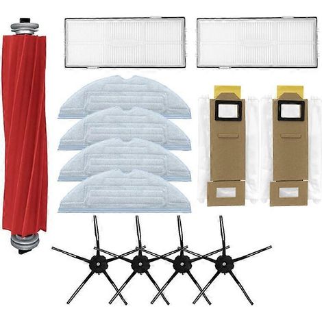 Filtre HEPA, brosse principale latérale, chiffon de nettoyage et sac à poussière pour aspirateur Xiaomi Roborock S7 / T7S Plus - Pièces détachées (1/2)