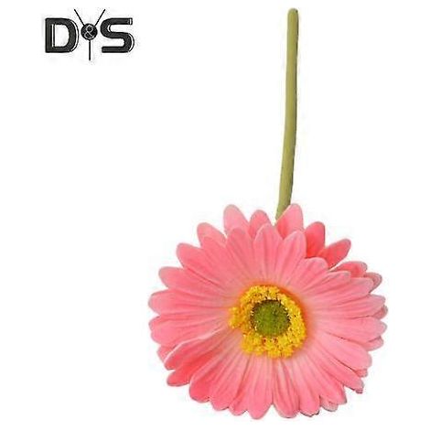 Gerbera Jamesonii artificiel avec tige, fleur en soie réaliste, centre de table pour la maison ou le bureau, branche de fleur artificielle, décoration floralerose (1/5)