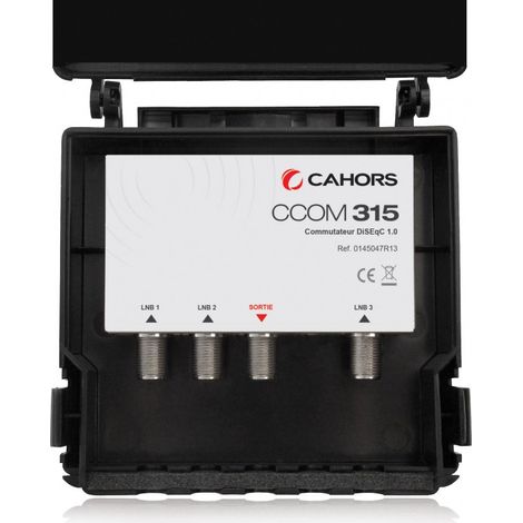 CAHORS CCOM315 Commutateur DiSEqC 3 x entrées SAT