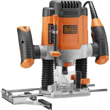 Défonceuse filaire 1200W BLACK+DECKER (Livrée avec 7 Accessoires) - KW1200E-QS (1/4)