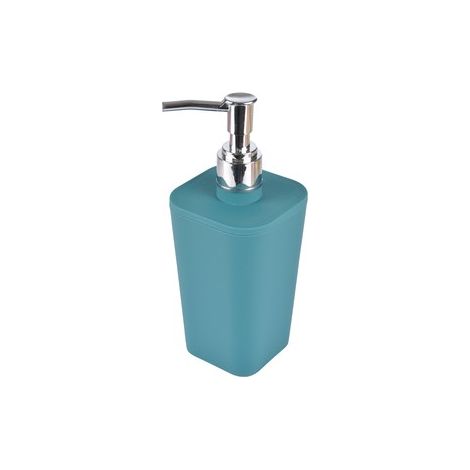Distributeur savon plastique effet soft touch vitamine bleu emeraude Bleu/emeraude (1/3)