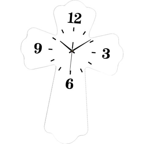 Reloj de pared silencioso para sala de estar, decoración moderna de acrílico, creativo, para dormitorio, cocina, etc., blanco, 30 cm