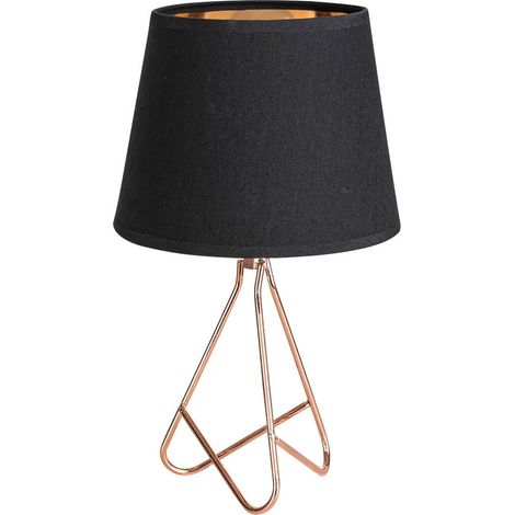 Lampe de chevet métal noir/rose E14 Blanka Rabalux (1/4)