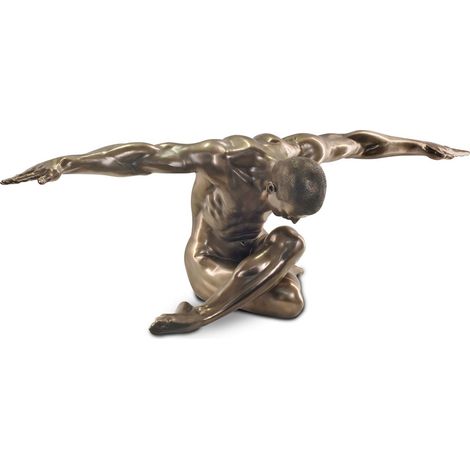 Signes Grimalt Figura Bronce Figuras Figura Desnudo Hombre Bronce Dorado 42x136x43cm 83736