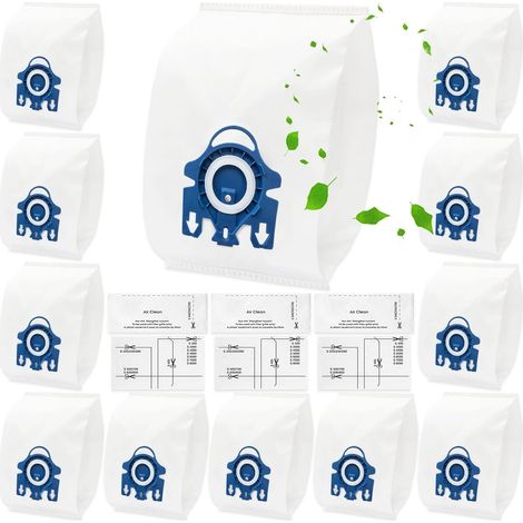 Lot de 8 Miele GN Hygiène 3D Sacs Aspirateur pour Aspirateurs Miele GN Série S2000 S5000 S8000, Complete C2 C3, Classic C1, Miele GN Sacs à Poussière avec 8 Fliters 10123210 (1/5)