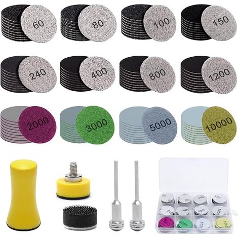 Sanding Paper Sanding Disc Kit Foam Pad Sanding Tool Metal Wood Car (1/5)