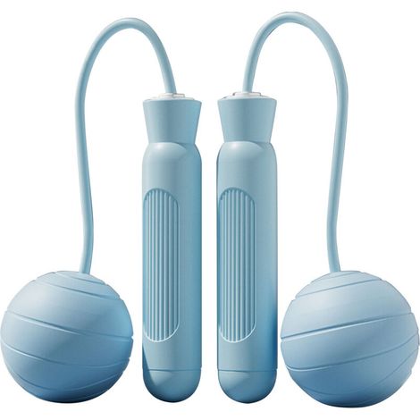 Geräuschloses und beschwertes Springseil, tragbar und kabellos, ideal für Erwachsene und Fitnessbegeisterte.