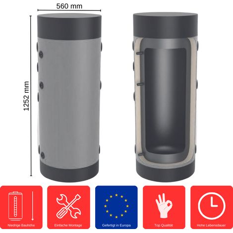 Heizungs-Pufferspeicher 150 L HP-0-150 Standspeicher Heizkreis Pufferspeicher (1/5)