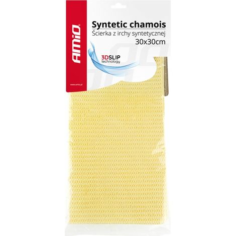 Panno in pelle scamosciata sintetica con tecnologia 3D slip 30x30 cm amio-02169 (1/3)
