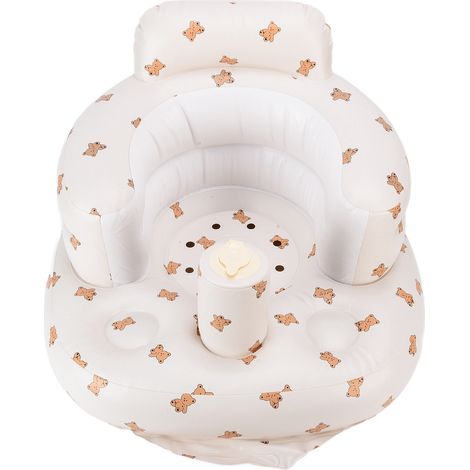 Fauteuil Bébé Inflatable PVC Multifonctionnel pour Bain, Repas et Apprentissage avec Support Dorsal (1/5)