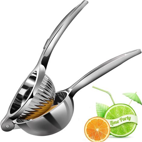 Presse-citron manuel en acier inoxydable, facile à utiliser et à nettoyer, outil de cuisine et de bar. (1/5)