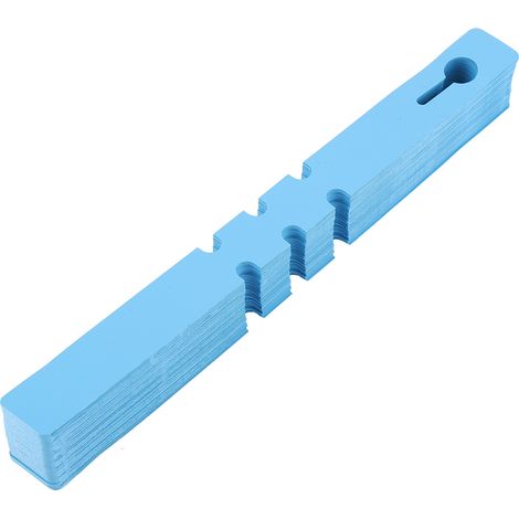 100 Stück Kunststoff-Gartenstecker, Pflanzenetiketten, Rasendekoration, blau (1/5)