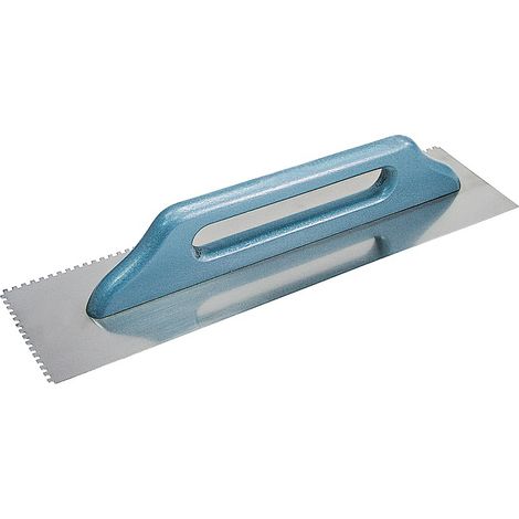 Fliesenlegerwerkzeug mega stainless steel trowel 480x130mm rechteckige Zähne