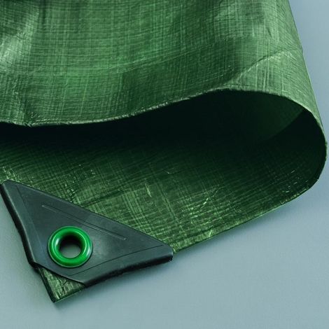 Noor – Bâche de protection Hobby, tissu PP/PE 120 g/m², verte, 6 x 8 m (1/3)