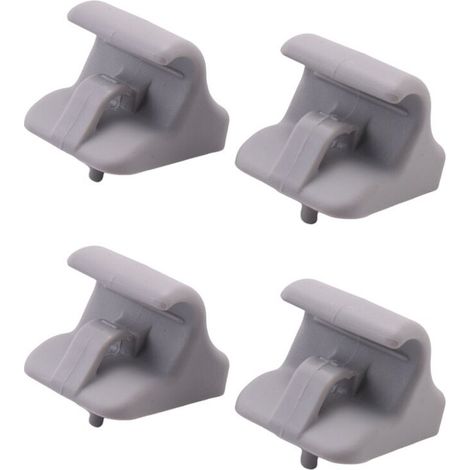 Adecuado para el paquete de 4 clips de sujeción de visera parasol 8523505100OM, color gris, para accesorios interiores Getz I20 2008-2015 85235-05100OM. (1/4)