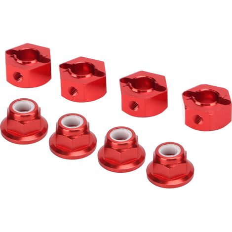 Douille de roue hexagonale 12mm en aluminium pour modèles RC 1/10 et 1/12, antidérapante et durable. (1/5)