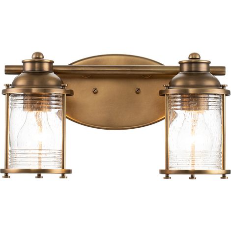 Elstead Kichler Ashland Applique Laiton Naturel, IP44 (1/5)