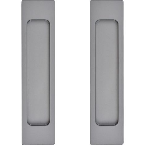 Lot de 2 Poignées Encastrées Style Grange Coulissante pour Porte de Placard et Porte Poche - 150 mm - Design Rustique et Fonctionnel (1/5)