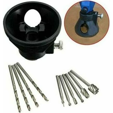Kit accessori per utensile multifunzione, 11 pezzi: guide da taglio, trapano, controllo preciso - Adatto a Dremel (1/3)