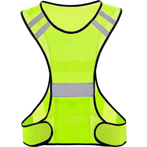 Gilet Réfléchissant Haute Visibilité - Femme et Homme - Veste de Sécurité Légère et Respirante pour Running, Vélo, Moto - Confort et Protection Optimale (1/5)