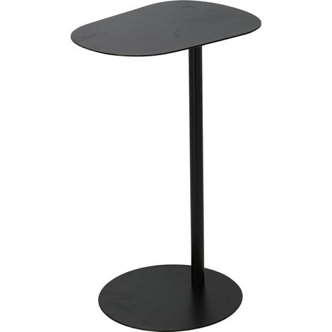 Mesita auxiliar de metal negro de 35 x 53 cm. (1/3)