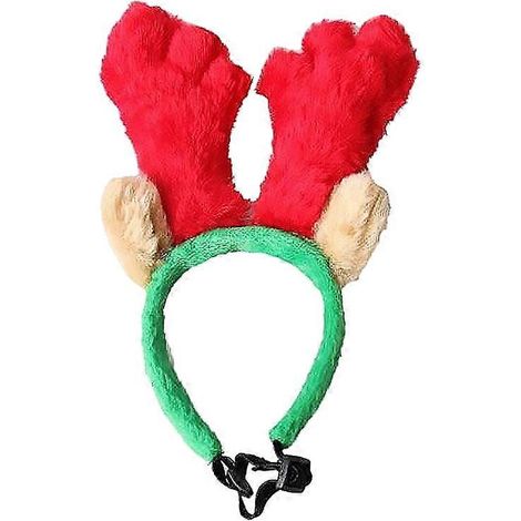 Bandeaux pour cheveux en forme de bois de renne pour chien, adorables serre-têtes pour animaux de compagnie, coiffes pour chiots, cadeaux de fête, fournitures pour les festivals (taille S)-2011CM (1/3)