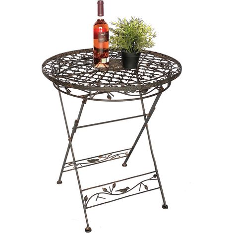 DanDiBo Table Bistro antique ronde table de jardin métal 1850 Avis table en fer table de balcon vintage