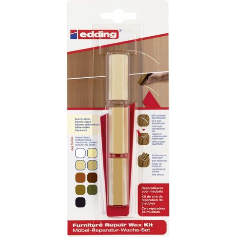Edding Möbel-Reparaturwachs-Set 8901 buche- ahorn Wachs
