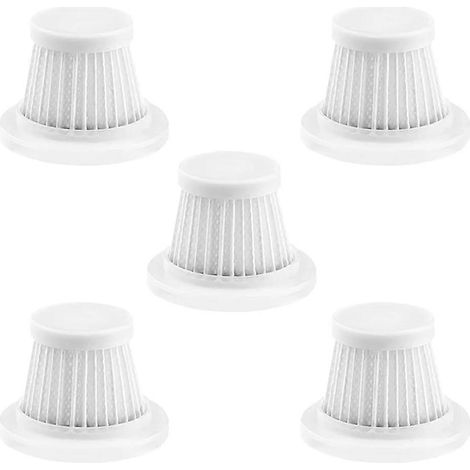 Lot de 5 HEPA voiture filtre d'aspirateur, lavable nettoyage filtres, réutilisable aspirateur sans fil filtre Easy Installa (1/5)