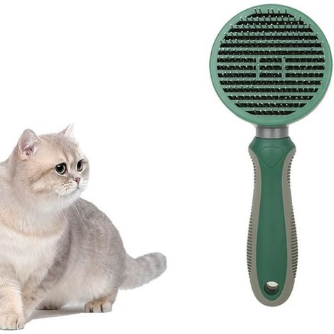 Brosse Chiens Chats Brosse à Poils autonettoyante,Brosse de toilettage pour Animaux,Élimination Facile des nœuds et des Poils Morts (1/4)