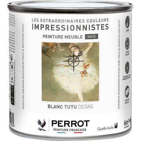 PEINTURE MATE POUR MEUBLE BLANC TUTU DEGAS 500ML  - PERROT