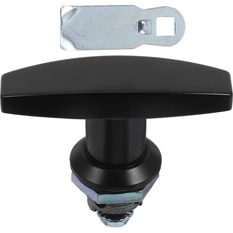 Verrou à Came pour Meubles Poignée en Alliage de Zinc Forme T, Protection Fiable de Porte, Design Élégant, pour Armoires et Camping- (1/5)