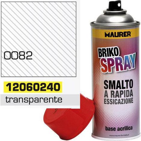 MAURER spray pintura transparente brillo 400 ml. , Spray transparente brillo.   - Capacidad: 400 ml.- Esmalte acrílico de uso profesional.- Excelentes propiedades