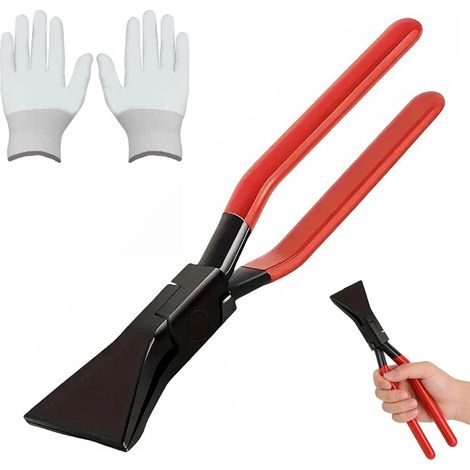 1 Pince Pliante 180°, Acier Au Carbone, 6cm Largeur, Avec Gants, Pour Toiture Et Bricolage