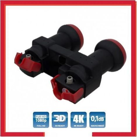 LNB MonoBloc Single 4.3° Multi degré 1 sortie, 0.1dB, réglable de 0 à 37 mm, Full HD 4K 1080p EUTELSAT et ASTRA (1/3)