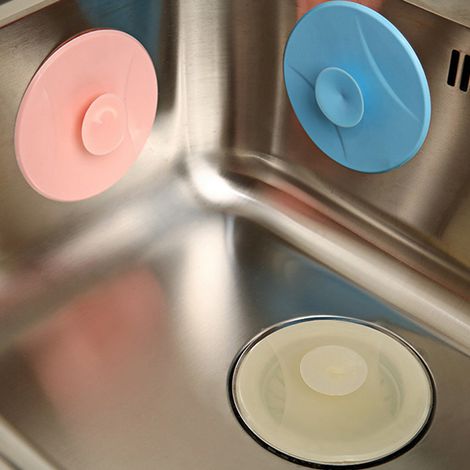 Bouchon de vidange en caoutchouc pour baignoire, lavabo et évier de cuisine/buanderie. (1/5)